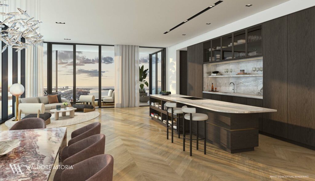 SkyResidences Living Kitchen